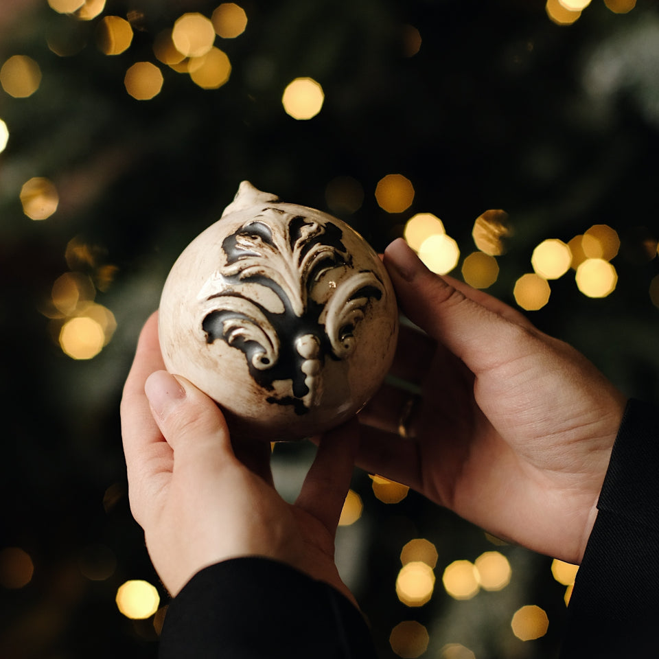 Christmas tree ball "Vintage" with patina