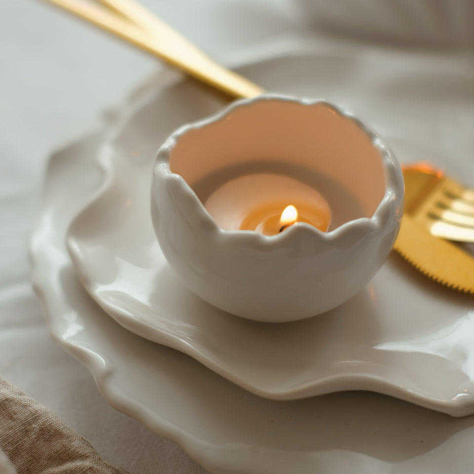Shell Tea Light Candle Holder