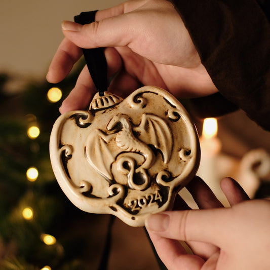 Handmade Christmas tree toy "Symbol of the year 2024 Dragon"