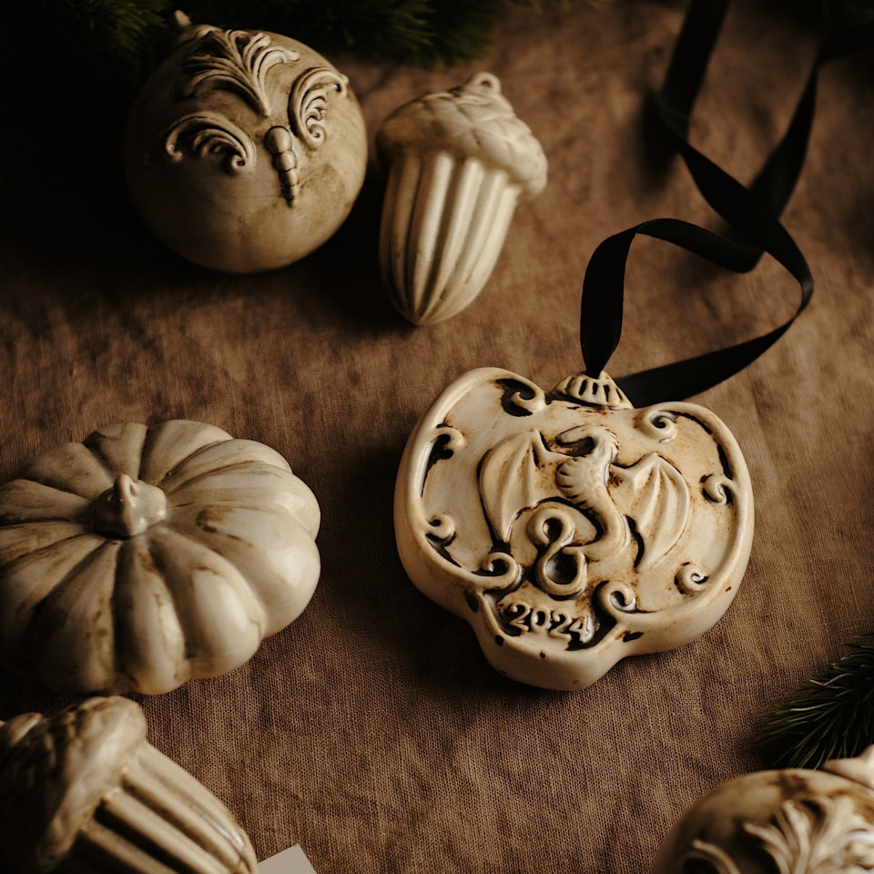 Gift set of 4 handmade Christmas tree decorations