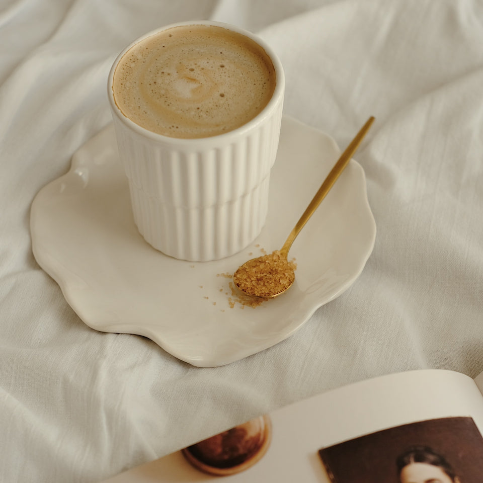 Ceramic fluted glass